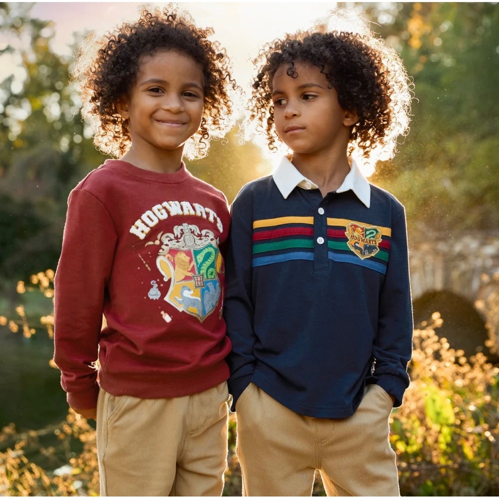 C17 RARE Harry Potter Little Sleepies Play Collection Button Long Sleeve Jersey